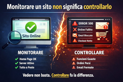 Monitorare vs controllare un sito