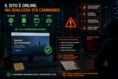 Gli accessi sospetti non bloccano subito il sito. Ed è proprio questo il problema