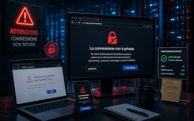 Il sito è online… ma il browser dice di non fidarsi