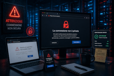 Il sito è online… ma il browser dice di non fidarsi