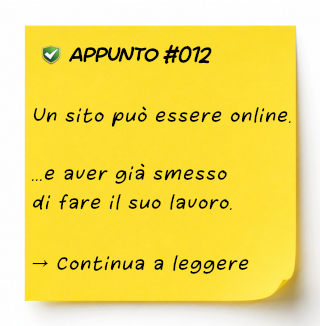Quaderno di lavoro sulla Continuità Operativa di un sito web