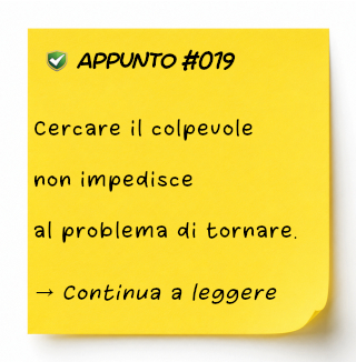 Quando un problema tecnico è in realtà un problema organizzativo Quando un problema tecnico è in realtà un problema organizzativo