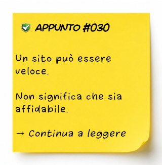 Quaderno di lavoro sulla Continuità Operativa di un sito web