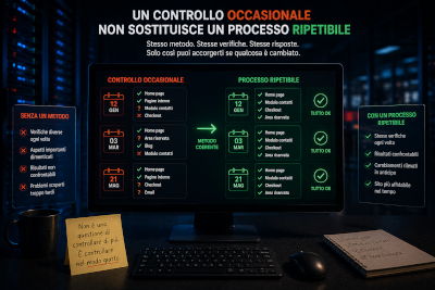 Un controllo occasionale non sostituisce un processo ripetibile