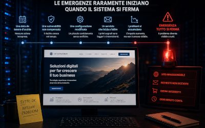 Le emergenze raramente iniziano quando il sistema si ferma.