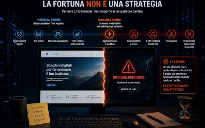 La fortuna non è una strategia.