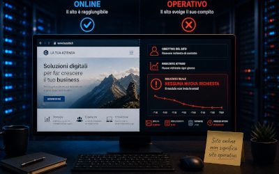 Un sito online non è necessariamente un sito operativo