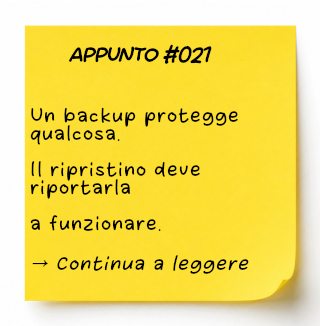Quaderno di lavoro sulla Continuità Operativa di un sito web