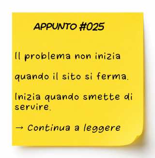 Quaderno di lavoro sulla Continuità Operativa di un sito web