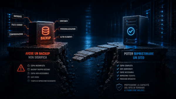 Backup di un sito web e possibilità di ripristino