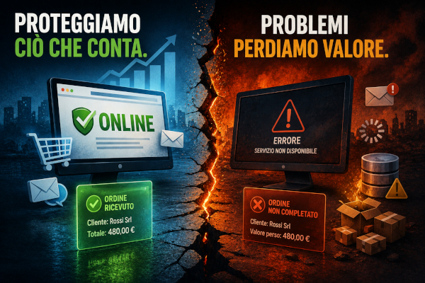 La continuità operativa protegge il valore prodotto dal sito web