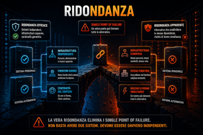 Due infrastrutture alternative per garantire la continuità operativa di un sito web