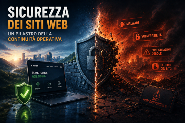Sicurezza dei siti web: attacchi, malware e protezione all'interno della continuità operativa