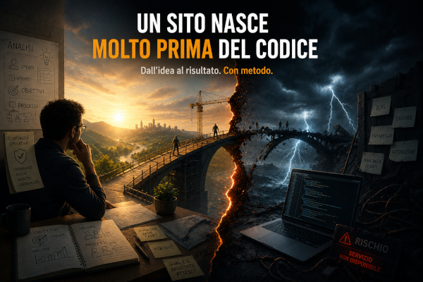 L'analisi di un sito web precede lo sviluppo del codice