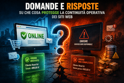 Domande e risposte su che cosa protegge la Continuità Operativa dei siti web