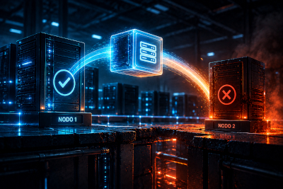 Una VPS ospitata su un cluster di server fisici